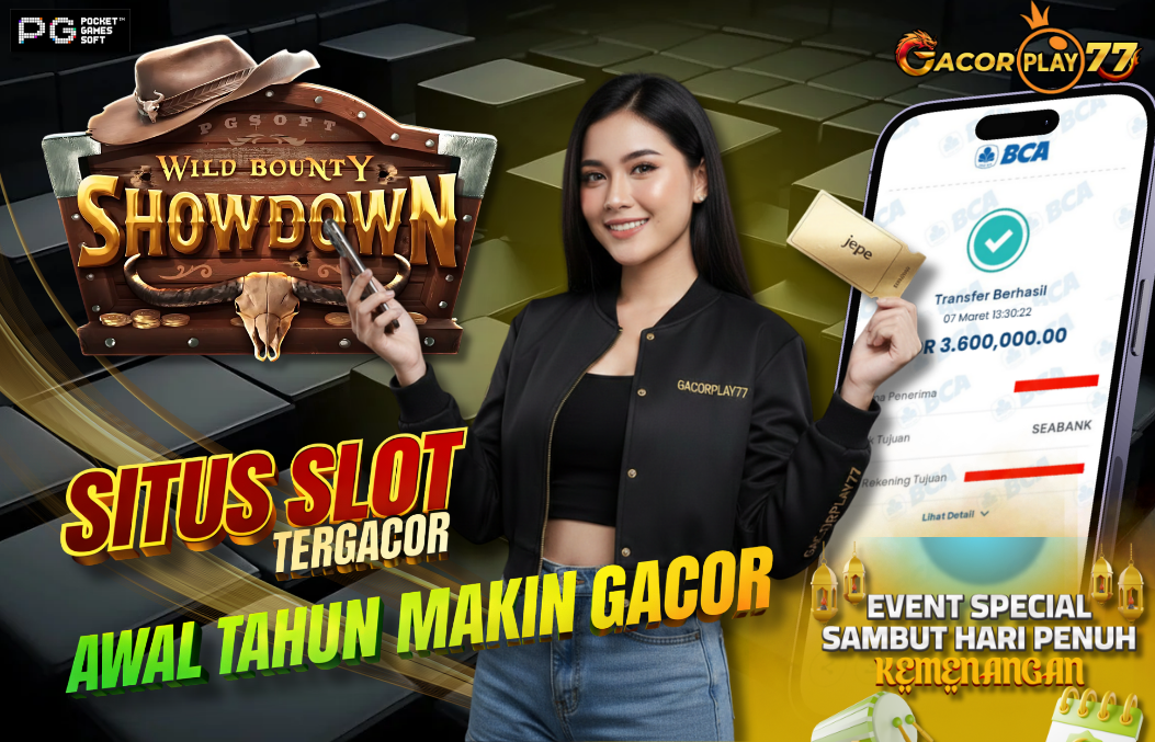 Selamat kepada user id : ger***r1 Wede Rp 3.600.000 di Game WILD BOUNTY SHOWDOWN PG SOFT Cair Gk Sampe 1 Menit! Menang Mudah di Gacorplay77